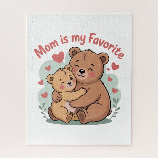 Quebra-cabeça Mom Is My Favorite (Vertical)