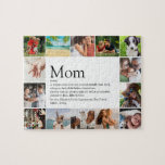 Quebra-cabeça Mom, Mum, Mother Definition 14 Photo<br><div class="desc">14 photo collage jigsaw for you to personalise for your special Mom, Mum, Mummy, Mother or Mamá to create a unique gift for Mother's day, birthdays, Christmas, baby showers, or any day you want to show how much she means to you. A perfect way to show her how amazing she...</div>