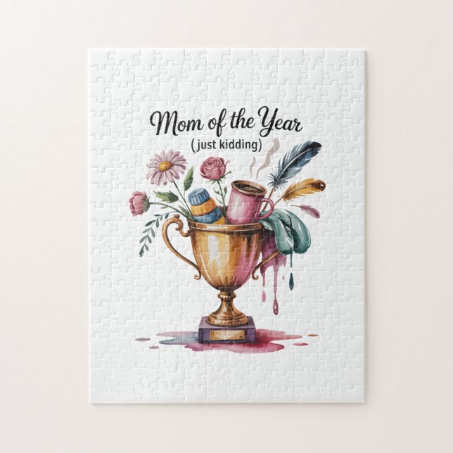 Quebra-cabeça Mom Of The Year (Just Kidding) (Vertical)