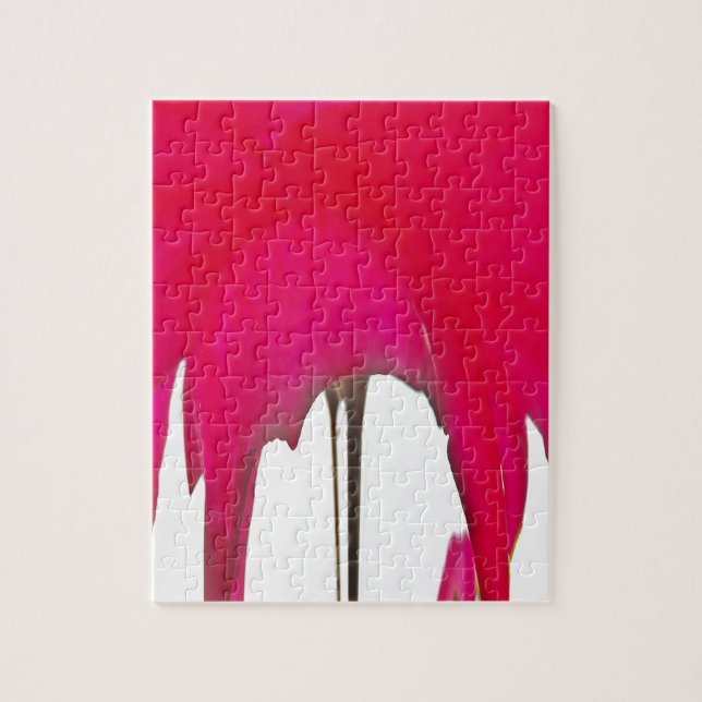 Quebra-cabeça Momento Capturado: Uma Elegância Petal Rosa vermel (Vertical)