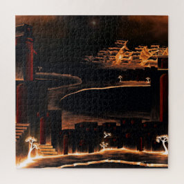 Quebra-cabeça "Momentos Depois" - misteriosa arte enigmática.