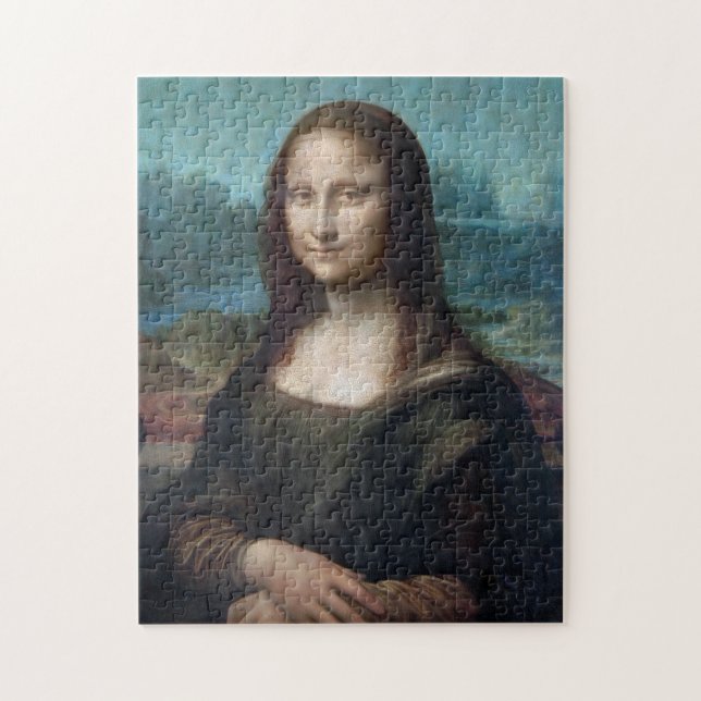 Quebra-cabeça Mona Lisa Famosa Artes Visuais Leonardo da Vinci D (Vertical)