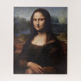 Quebra-cabeça Mona Lisa & Leonardo da Vinci /vintage Italy