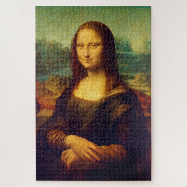 Quebra-cabeça Mona Lisa por Leonardo Da Vinci (Vertical)
