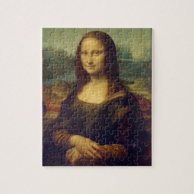 Quebra-cabeça Mona Lisa por Leonardo Da Vinci (Vertical)