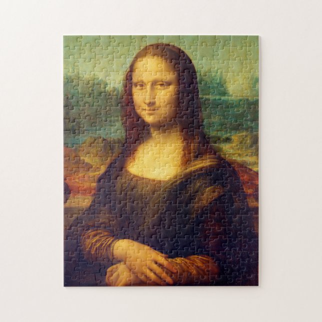 Quebra-cabeça Mona Lisa por Leonardo Da Vinci (Vertical)