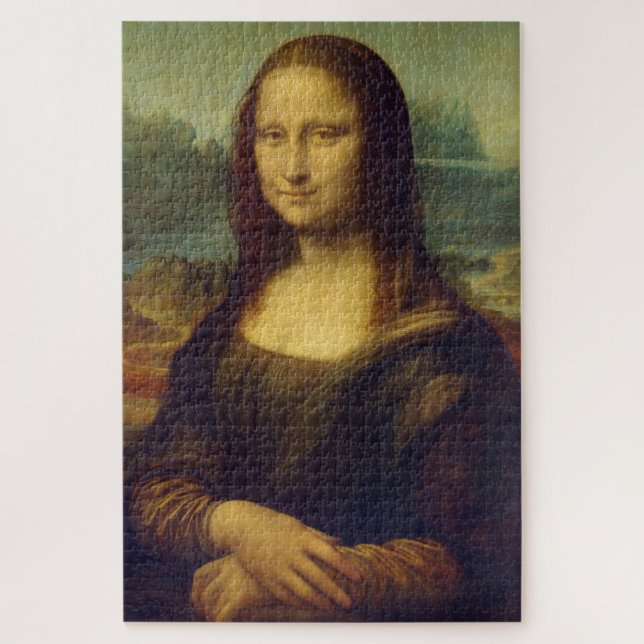 Quebra-cabeça Mona Lisa por Leonardo Da Vinci (Vertical)