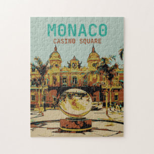 Quebra-cabeça Mônaco Casino Côte d'Azur ilustra França