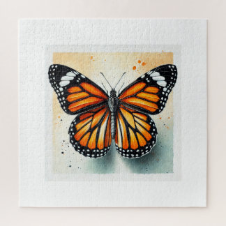 Quebra-cabeça Monarch butterfly 210924IREF220 - Watercolor