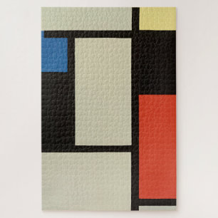 Quebra-cabeça Mondrian Composition Modern Abstrato Pintura