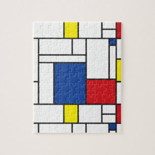 Quebra-cabeça Mondrian Minimalist Geométrico De Stijl Modern Art