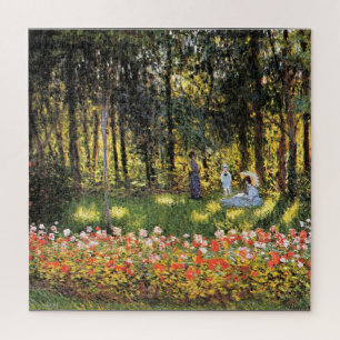 Quebra-cabeça Monet - Família Artista no Jardim,