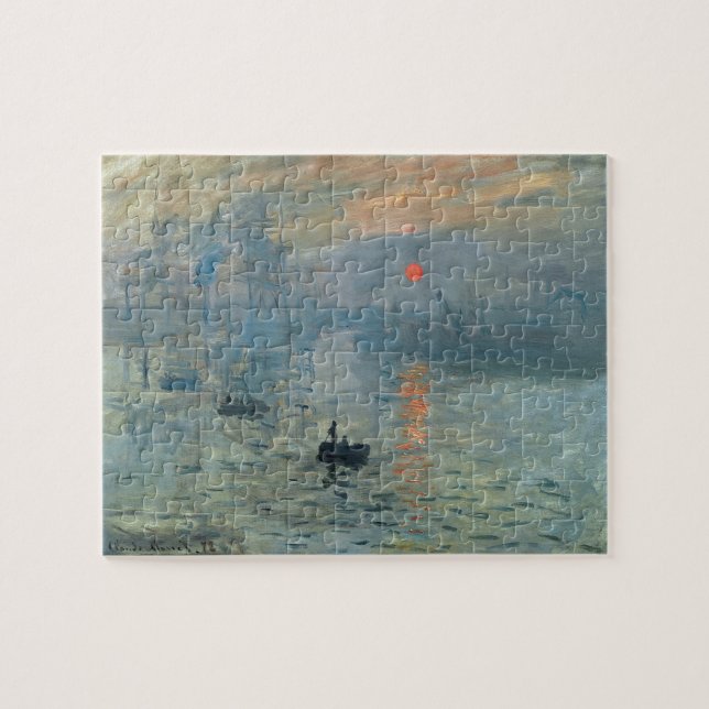Quebra-cabeça Monet Impression Sunrise Soleil Levant Painting (Horizontal)