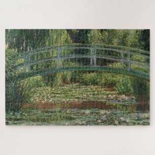 Quebra-cabeça Monet Japan Footbridge e a Piscina da Water Lily