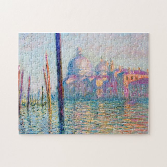 Quebra-cabeça Monet Le Grand Canal Impressionista Pessoas Mais D (Horizontal)