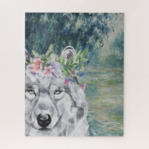 Quebra-cabeça Monet Morning Seine e Wolf Cinza