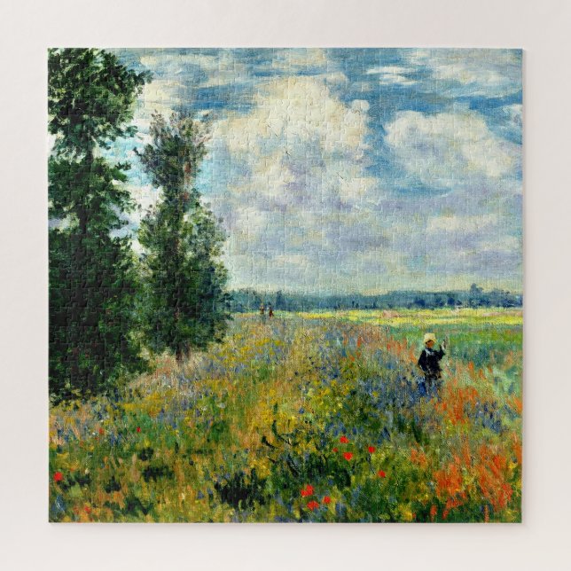 Quebra-cabeça Monet - Poppy Field, Argenteuil, belas artes, (Vertical)