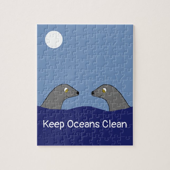 Quebra-cabeça Monk Seals Dating (Vertical)