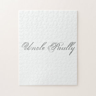 Quebra-cabeça Monograma 3d de Letra Mínima