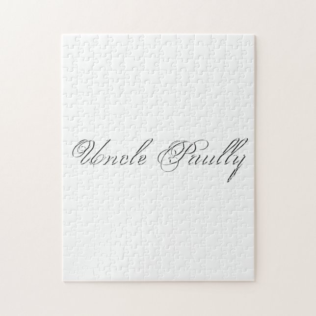 Quebra-cabeça Monograma 3d de Letra Mínima (Vertical)