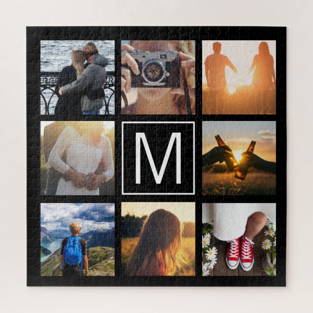 Quebra-cabeça Monograma 8 Quadro LGN (Vertical)