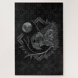 Quebra-cabeça Monograma de lua cheia de falcão