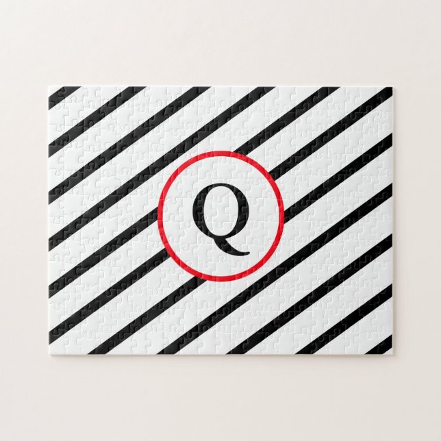 Quebra-cabeça Monograma decorativo (Horizontal)