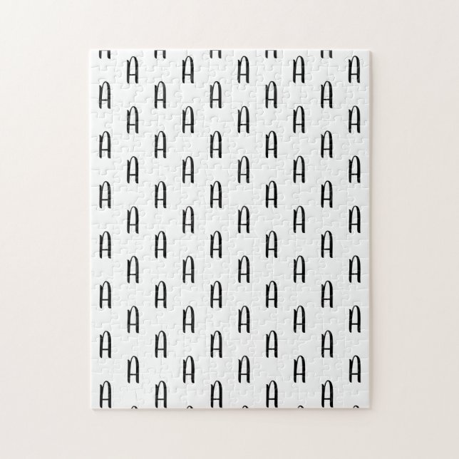 Quebra-cabeça Monograma Frustração Cursiva (Vertical)