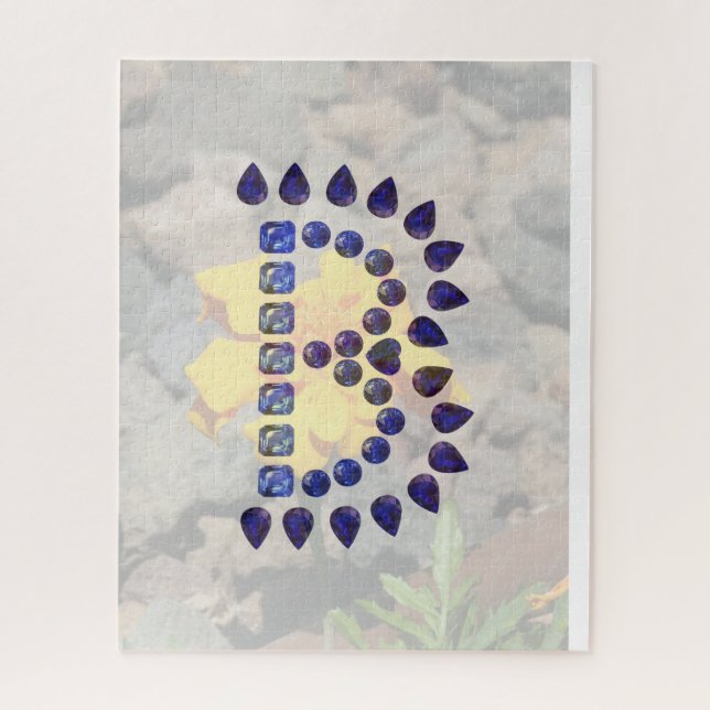 Quebra-cabeça Monograma - Letra inicial B (Vertical)