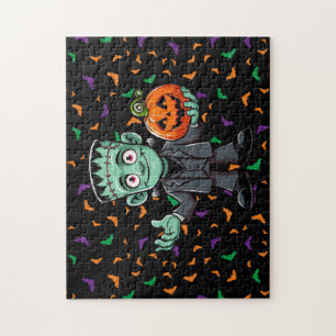 Quebra-cabeça Monstro de Frankenstein de desenho fofo