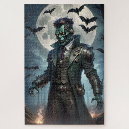Quebra-cabeça Monstro de Frankenstein Steampunk do Halloween