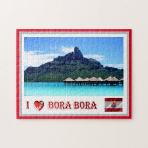 Quebra-cabeça Mont Otemanu - Bora Bora - Polinésia Francesa -