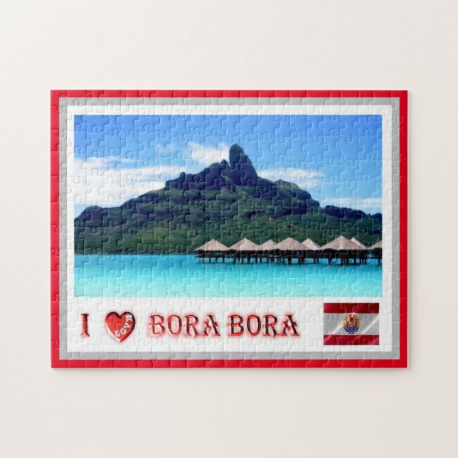 Quebra-cabeça Mont Otemanu - Bora Bora - Polinésia Francesa - (Horizontal)