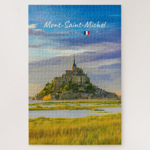 Quebra-cabeça Mont-Saint-Michel, França - Abadia Medieval