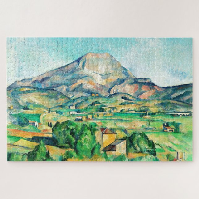 Quebra-cabeça Mont Sainte-Victoire por Paul Cezanne (Horizontal)