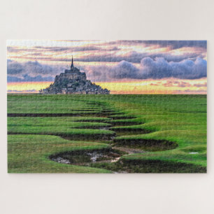Quebra-cabeça Mont-Santo-Michel, Normandia, França