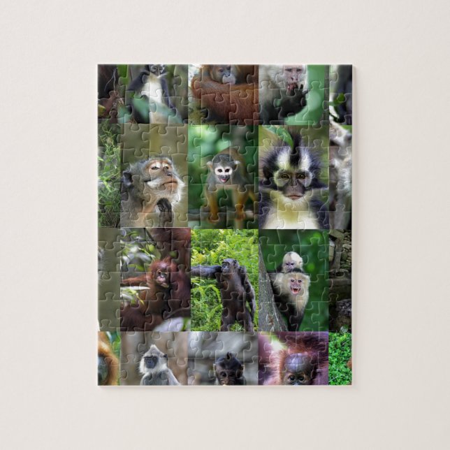 Quebra-cabeça Montagem de primata macaco (Vertical)