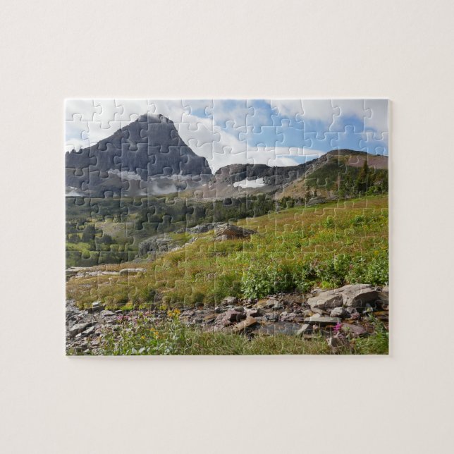 Quebra-cabeça Montanha Bearhat e Corrente Glacial (Horizontal)