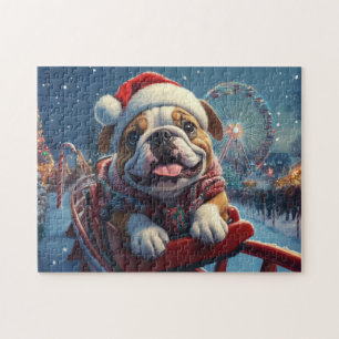 Quebra-cabeça Montanha Russa Bulldog Natal