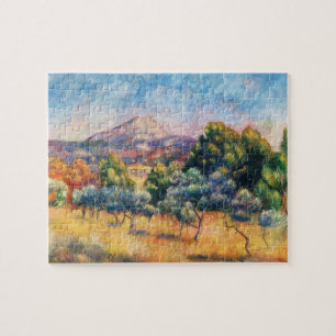 Quebra-cabeça Montanha Sainte-Victoire Paysage por Renoir