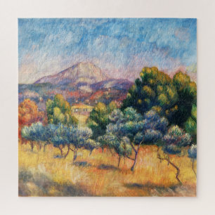 Quebra-cabeça Montanha Sainte-Victoire Paysage por Renoir