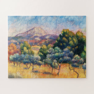 Quebra-cabeça Montanha Sainte-Victoire Paysage por Renoir