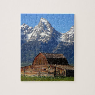 Quebra-cabeça Montanhas Barn Grand Tetons