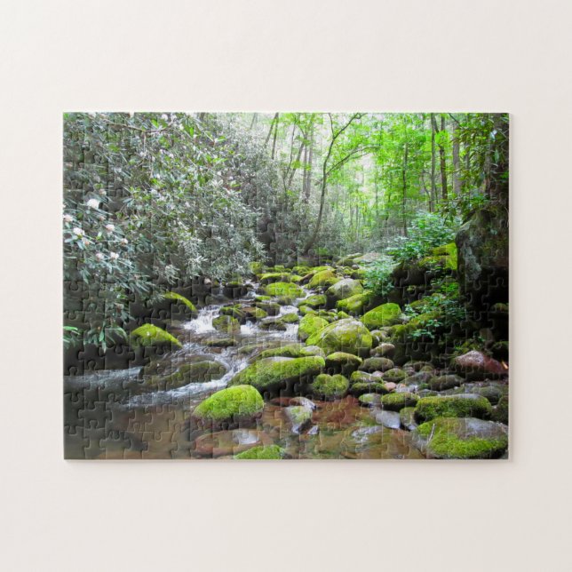 Quebra-cabeça Montanhas do Enfumaçado Creek do excelente. (Horizontal)