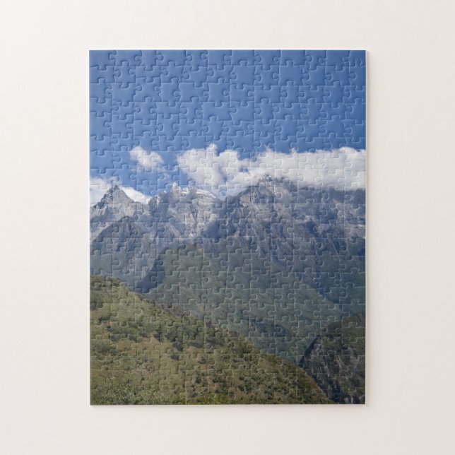 Quebra-cabeça Montanhas Snowy Yulong perto de Tiger Leaping Gorg (Vertical)