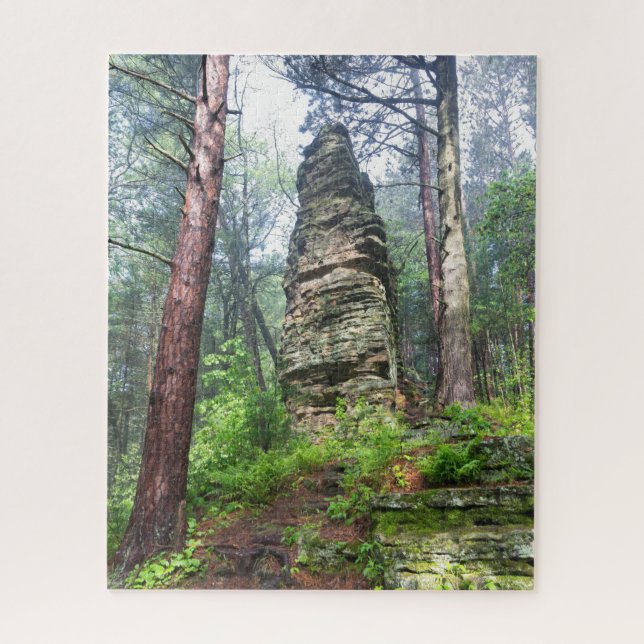 Quebra-cabeça Monte Castelado na Floresta Estadual (Vertical)