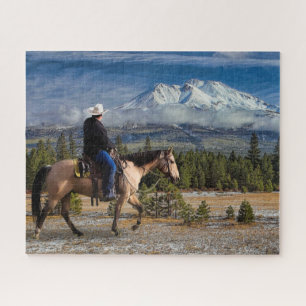 QUEBRA-CABEÇA MONTE SHASTA COM CAVALO E CORREDOR
