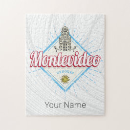 Quebra-cabeça Montevideo City Uruguai Palacio Salvo Souvenir