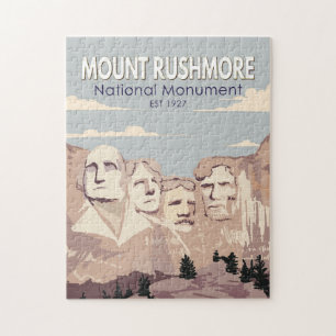 Quebra-cabeça Monumento Nacional Monte Rushmore Dakota do Sul