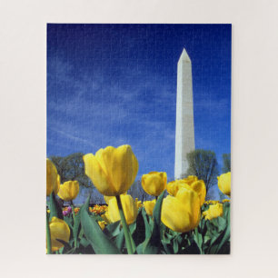 Quebra-cabeça Monumentos Monumento a Washington em Primavera